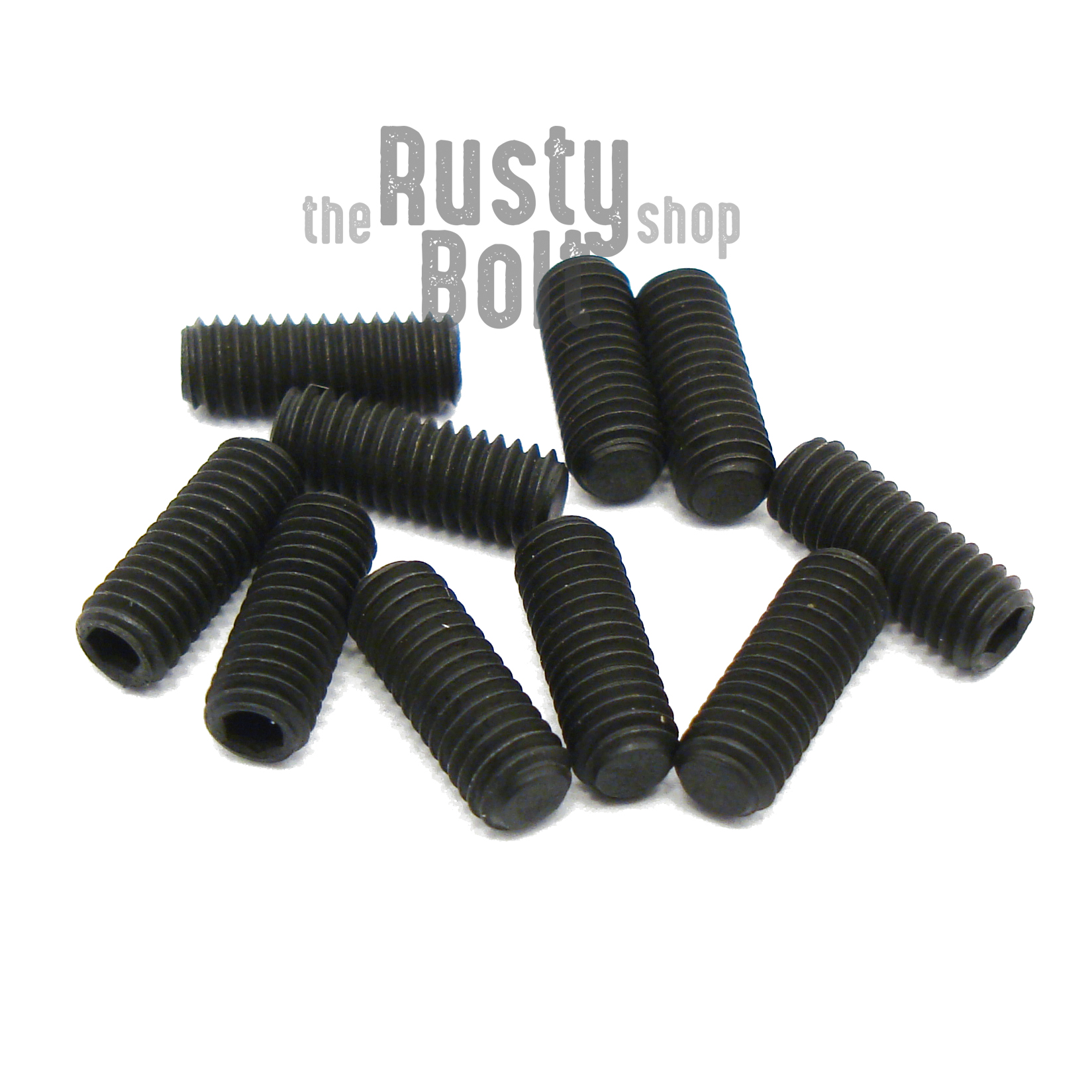 thumbnail image 2 of M3 X 8mm Cup Point Set Screws – 45H Alloy Steel, Black Oxide, Hex Drive (Choose Qty) 2 of 6