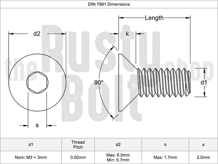 m3-x-10mm-socket-flat-head-screws-10-9-steel-black-ebay